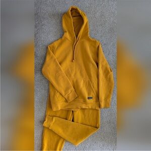 Mustard Yellow Hoodie and Sweatpants Set